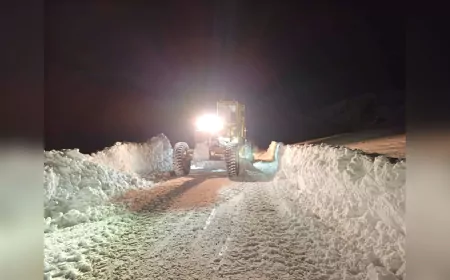 Hafta Sonu Karla Mücadelede Büyük Başarı: 537 Yerleşim Yerinin Yolu Açıldı