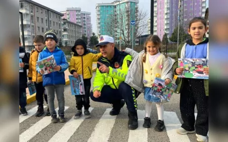 Ordu’da Çocuklara Yönelik Trafik Bilinci Etkinliği Düzenlendi