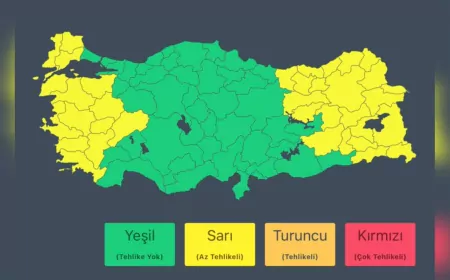 Meteoroloji'den 7 Ocak İçin Uyarı: Kuvvetli Yağış, Fırtına ve Çığ Tehlikesi