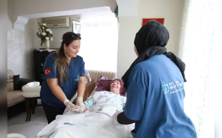 Kocaeli Büyükşehir'den 2025’te 1.834 kişiye 19.923 kez evde bakım hizmeti