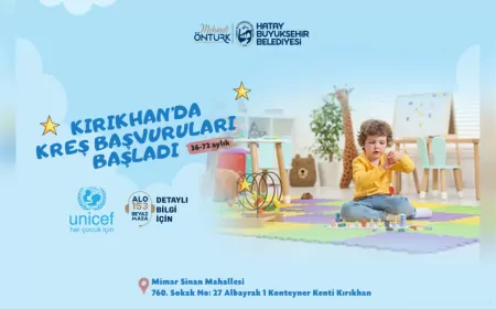 Hatay Büyükşehir Belediyesi’nin Kırıkhan Kreşi İçin Başvurular Başladı