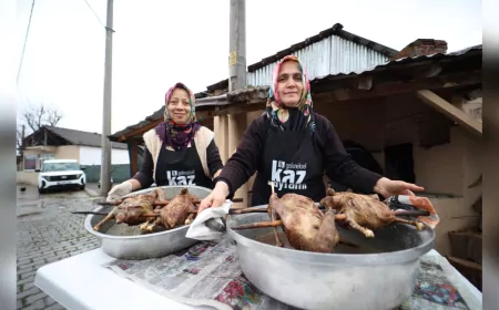 Kaz Bayramı Öncesi Eseler Köyü’nde İmece Geleneği Sürüyor