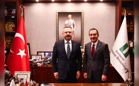 Vali Hüseyin Aksoy’dan Başkan Ahmet Ataç’a Veda Ziyareti