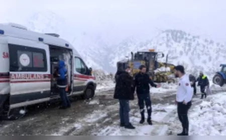 Diyarbakır’da Kırsal Mahalle Yollarında Karla Mücadele Devam Ediyor