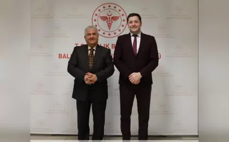 İl Millî Eğitim Müdürü Selahattin Kal’dan İl Sağlık Müdürü Dr. Miraç Çavdar’a İade-i Ziyaret