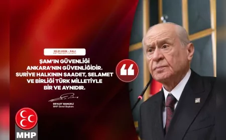 Bahçeli: Şam’ın Güvenliği Ankara’nın Güvenliğidir