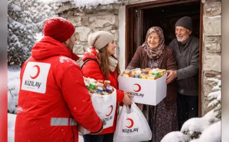 Kızılay’dan Soğuk Kış Günlerinde Yardım Eli