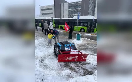 Kocaeli Büyükşehir’den Karla Mücadelede Robotik Hamle