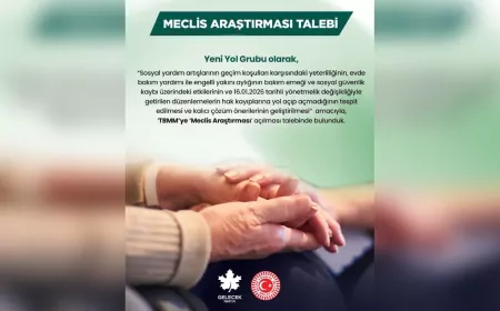 Gelecek Partisi'nden Engelliler İçin Meclis Araştırma Talebi