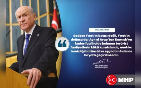 Bahçeli: Fırat’ın Doğusunda da Terörist Faaliyetlerin Kökü Kurutulmalı