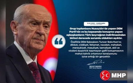 Bahçeli: Bayrağın İndirilmesinden DEM Parti ve Eşbaşkanları Birinci Derecede Sorumludur