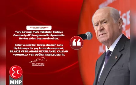 Bahçeli: Türk Bayrağı Türk Milletidir, Uzatılan El Kalkan Yumrukla Yer Değiştirebilir