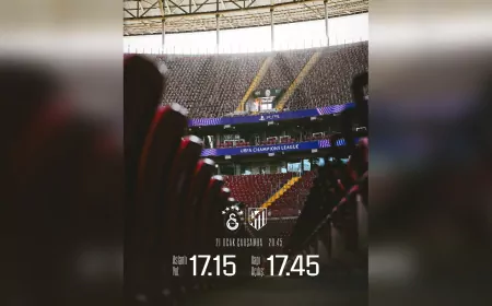 Galatasaray – Atlético Madrid Maçı İçin Stadyum Kapı Açılış Saatleri Belli Oldu