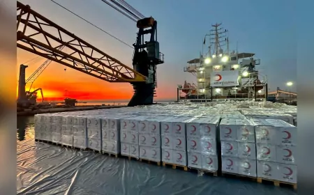 Kızılay’ın 20. İyilik Gemisi Gazze Yolunda