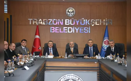 Trabzon’da Ulaşım ve Altyapı Yatırımları Masaya Yatırıldı