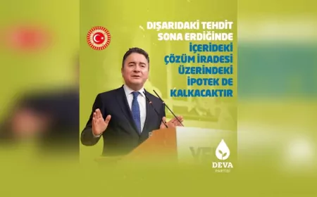 Ali Babacan: Dış Tehdit Sona Ererse, İçeride Çözüm İradesi Önündeki Engel Kalkar