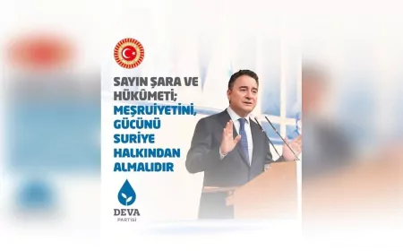 Ali Babacan’dan SDG ve Suriye Hükûmetine Uyarı: Meşruiyet Halktan Alınmalı