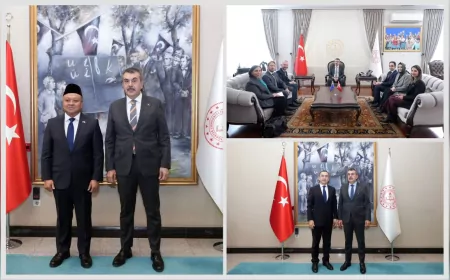 Millî Eğitim Bakanı Yusuf Tekin, Yeni Zelanda, Endonezya ve Özbekistan Büyükelçilerini Kabul Etti