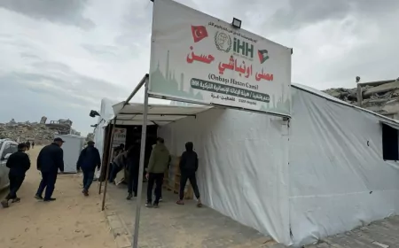 Gazze’de Ramazan’a 2 Bin Kişilik Çadır Cami