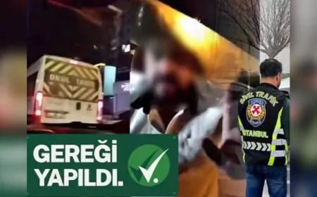 İstanbul'da Trafikte Kafa Atarak Saldıran Sürücü Yakalandı