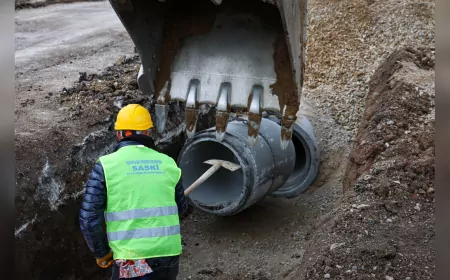 Karakamış Mahallesi Yağmur Suyu Hattı ile Sel Riskinden Korunacak