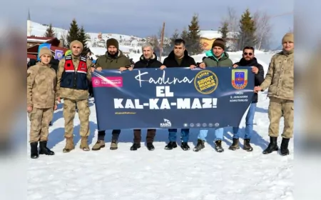 Ordu Jandarmasından Çambaşı Kış Festivali’nde KADES Bilgilendirmesi