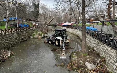 Bursa Büyükşehir’den Misi’de Kapsamlı Dere ve Çevre Temizliği