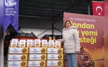 Eskişehir Büyükşehir’den Arıcılara Kış Desteği: 7 Ton Arı Yemi Dağıtıldı