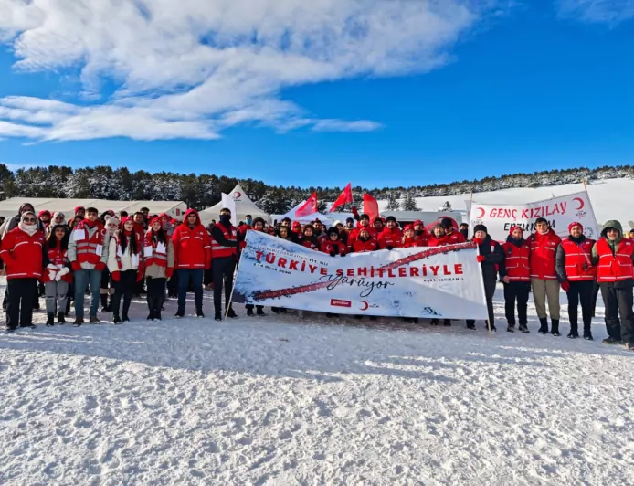 Kızılay’dan Sarıkamış Şehitlerine Vefa Yürüyüşü