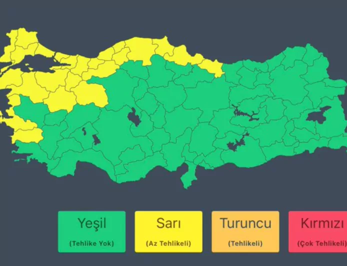 Meteoroloji’den Kuvvetli Yağış ve Fırtına Uyarısı: Kıyı Ege ve Marmara Dikkatli Olmalı