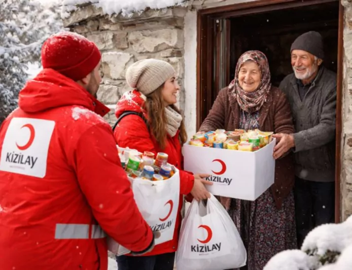 Kızılay’dan Soğuk Kış Günlerinde Yardım Eli