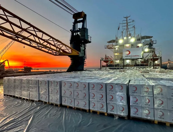 Kızılay’ın 20. İyilik Gemisi Gazze Yolunda