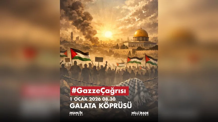 Ticaret Bakanlığı, Filistin’e Destek İçin Galata Köprüsü’nde Vicdan Nöbetine Çağırıyor