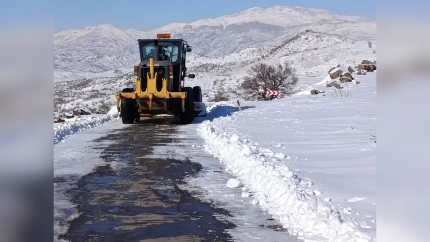 Siverek ve Haliliye Kırsalında Karla Mücadele Aralıksız Sürüyor