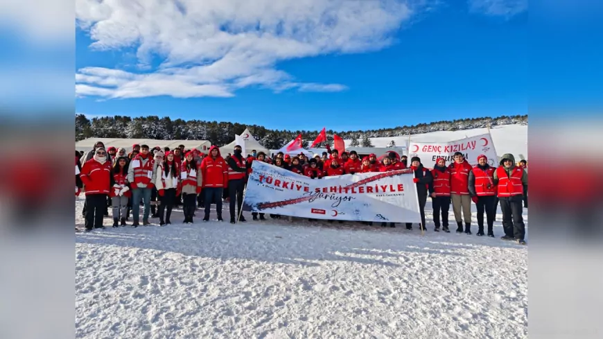 Kızılay’dan Sarıkamış Şehitlerine Vefa Yürüyüşü