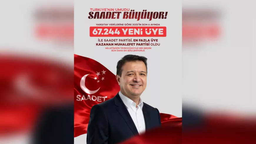 Saadet Partisi’nden Üye Sayısında Dikkat Çeken Artış