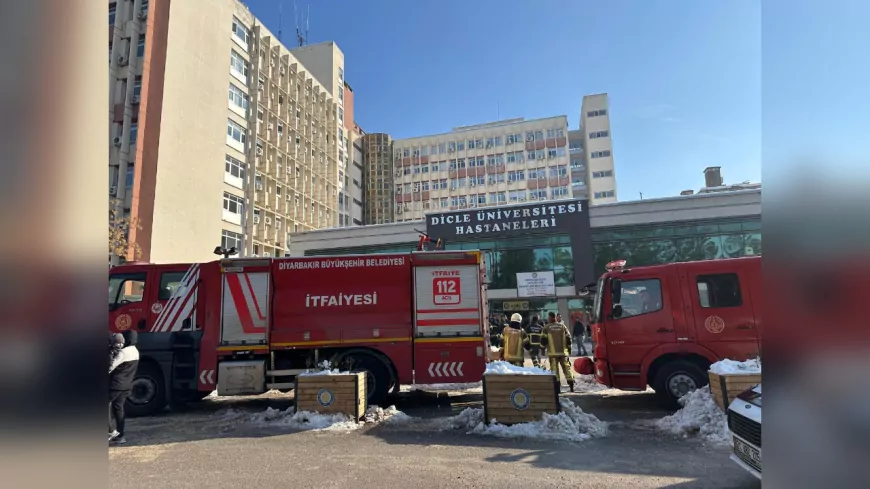 Dicle Üniversitesi Polikliniklerinde Yangın: İtfaiye Hızlı Müdahaleyle Felaketi Önledi