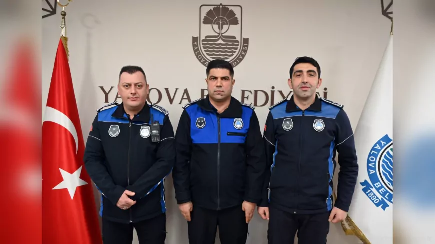 Yalova Belediyesi’nde Zabıta Personeline Terfi Sevinci