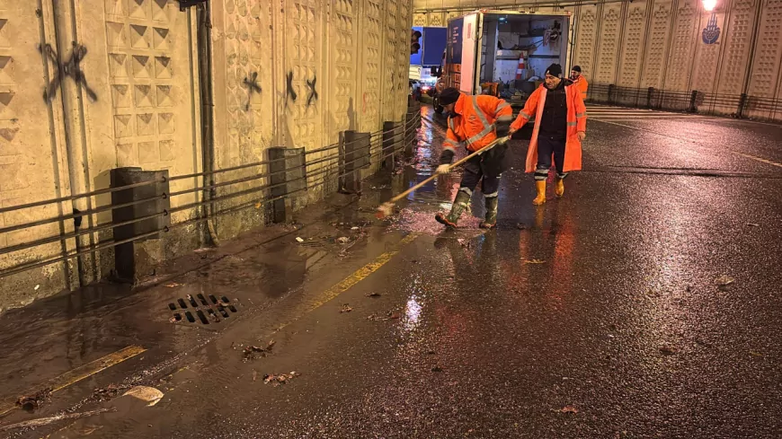 İBB Ekipleri Fırtına ve Sağanak Yağışa Karşı Teyakkuzdaydı