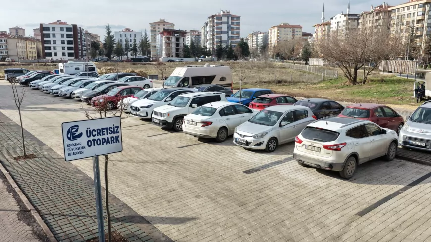 Eskişehir Büyükşehir’den Akarbaşı’na Yeni Ücretsiz Otopark
