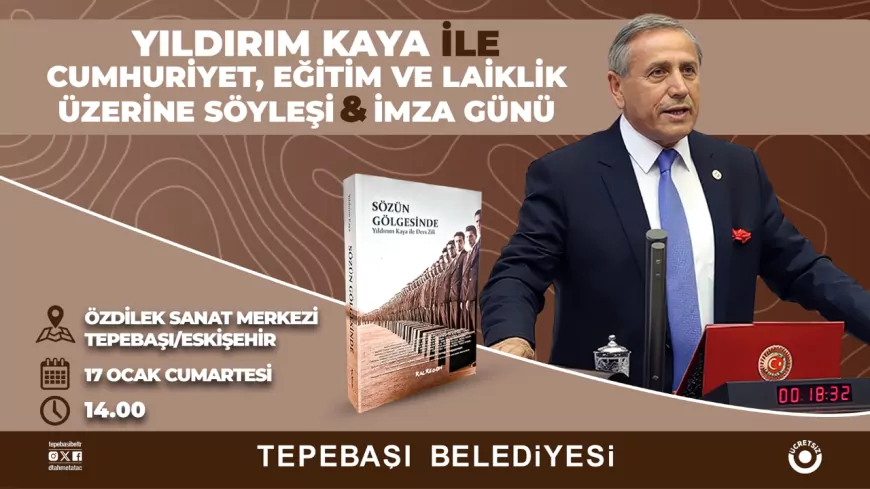 Yıldırım Kaya, Tepebaşı’nda Okurlarıyla Buluşacak