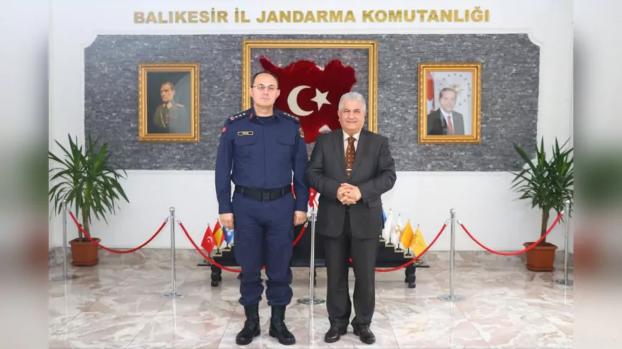 İl Millî Eğitim Müdürü Selehattin Kal’dan İl Jandarma Komutanı Murat Özer’e İade-i Ziyaret