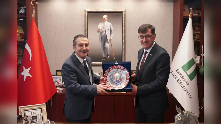 Kütahya Belediye Başkanı Kahveci’den “Küresel Model” Tepebaşı Belediyesi’ne Ziyaret