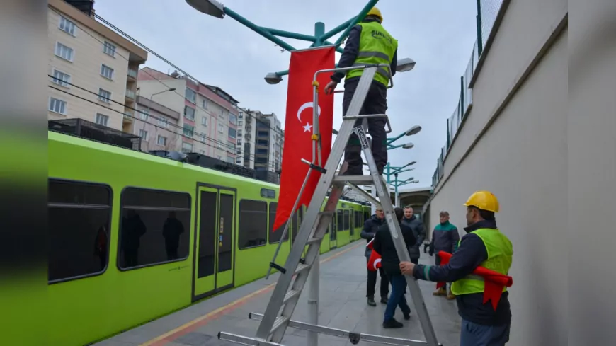 Bursa, Türk Bayraklarıyla Donatıldı