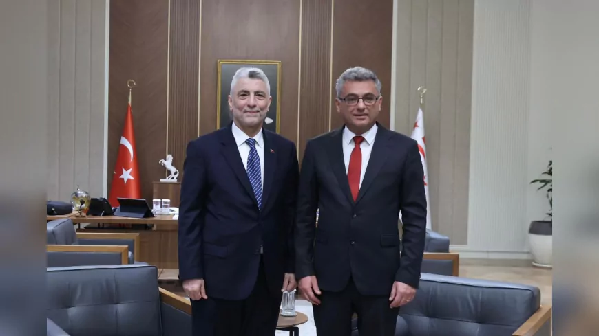 Ticaret Bakanı, KKTC Cumhurbaşkanı Erhürman Tarafından Kabul Edildi