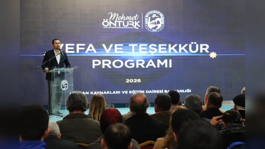 Hatay Büyükşehir Belediyesi’nden Emekli Personellere Vefa Günü