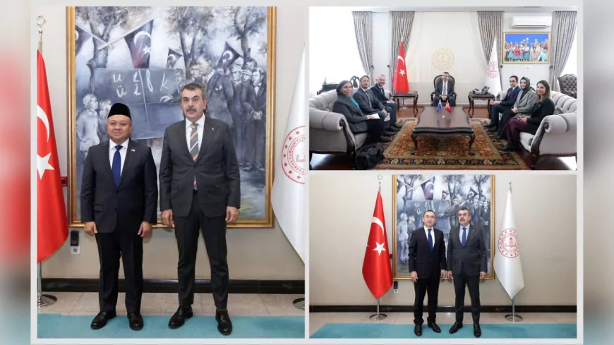 Millî Eğitim Bakanı Yusuf Tekin, Yeni Zelanda, Endonezya ve Özbekistan Büyükelçilerini Kabul Etti