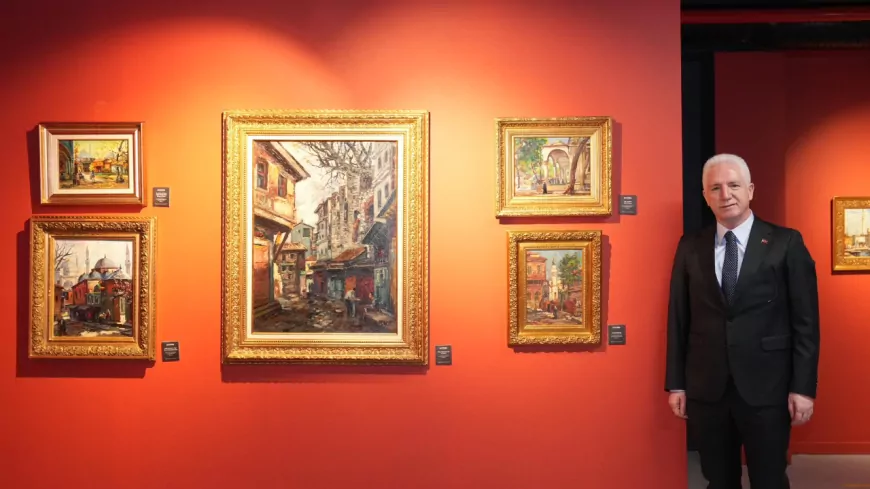 Vali Davut Gül, İbrahim Safi’nin İstanbul’unu Sergide İnceledi