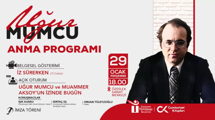 Uğur Mumcu Tepebaşı’nda Anılacak