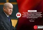 Devlet Bahçeli: Terörsüz Türkiye Hedefini Sekteye Uğratmak İsteyenler Güdümlü İşbirlikçilerdir